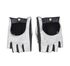 Chanel Fingerless Driving Gloves, &pound;250, Accessories, Black/Silver, Lambskin Leather, Front view